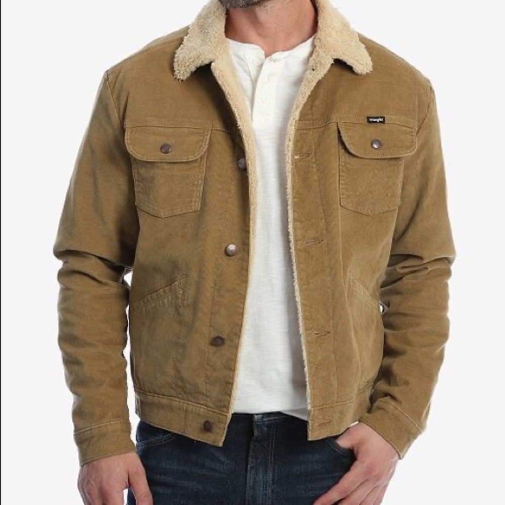 NWOT Wrangler heritage corduroy Sherpa jacket